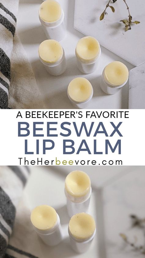 Beeswax Lip Balm Recipe, Bees Wax Lip Balm, Honey Granola Recipe, Beeswax Recipes, Wax Lips, Diy Lip Balm Recipes, Beeswax Lip Balm, Lip Balm Recipes, Homemade Lip Balm