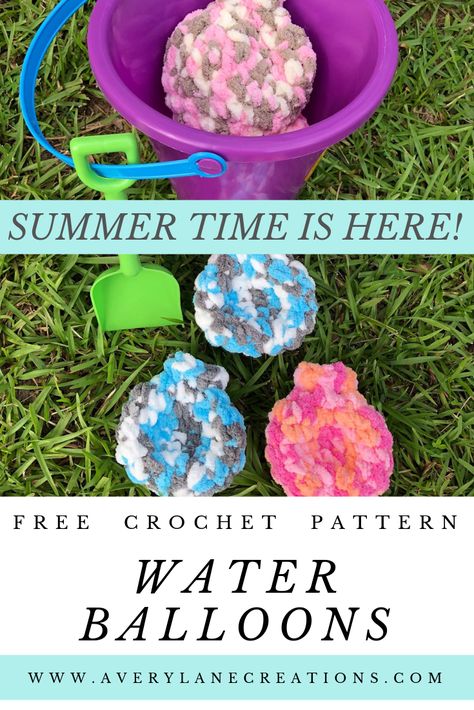 Crochet Sustainable, Crochetting Ideas, Crochet Games, Crochet Water Balloons, Agape Ideas, Crochet Reusable, Reusable Water Balloons, Bernat Baby Blanket Yarn, Bernat Blanket