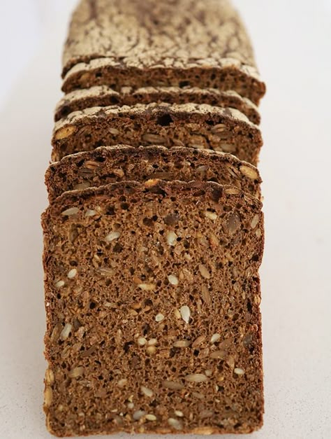 Rye Bread Sourdough, Danish Sourdough Rye Bread, Danish Rye Bread Recipe, Danish Rugbrod, Rugbrod Recipe, Danish Bread Recipe, Sourdough Rye Bread Recipe, Dark Rye Bread Recipe, Rye Recipes