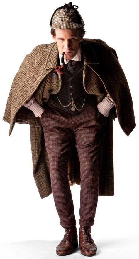 k Sherlock Holmes Costume, Caitlin Blackwood, Detective Outfit, Bbc Doctor Who, Jenna Louise Coleman, Hallowen Costume, 11th Doctor, Eleventh Doctor, Wibbly Wobbly Timey Wimey Stuff