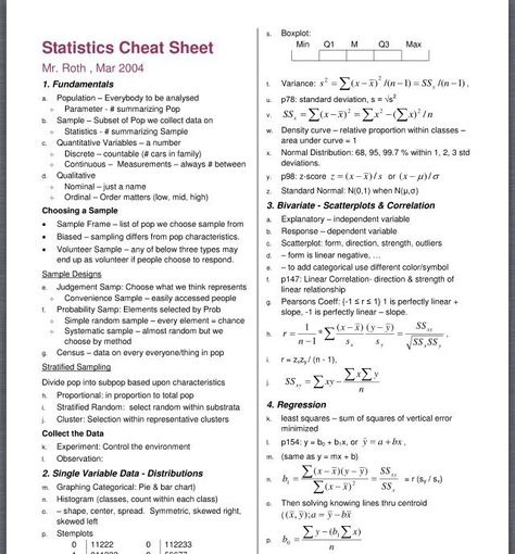 Statistics Cheat Sheet Roth Statistics Notes College, Statistics Cheat Sheet, Ap Stats, Statistics Notes, Statistics Math, Ap Statistics, College Math, Notes Ideas, Math Help