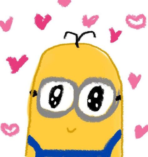 Minion Drawing, Minions Love, Cute Minions, Cute Messages, Make Your Own Stickers, Cute Doodle Art, Identity Art, Mini Drawings, Cute Texts