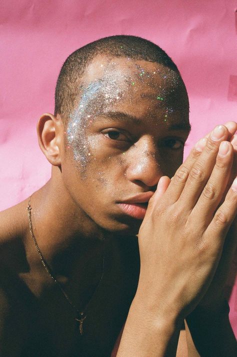 Glitterboy by Quil Lemons Black Pics, Glitter Photography, Black Photography, Male Makeup, Men Photography, Frank Ocean, Photography Inspo, Black Is Beautiful, Teamwork