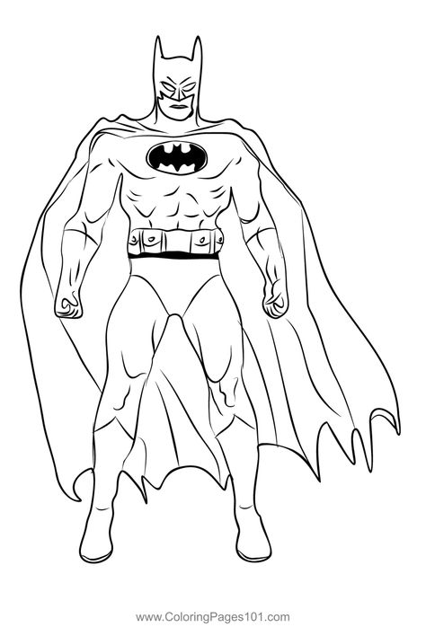 Batman 1 Coloring Page Super Hero Coloring Sheets, Batman Coloring, Cute Batman, Shopkins Colouring Pages, Batman Coloring Pages, Batman Cartoon, Superhero Coloring Pages, Batman Drawing, Superhero Coloring