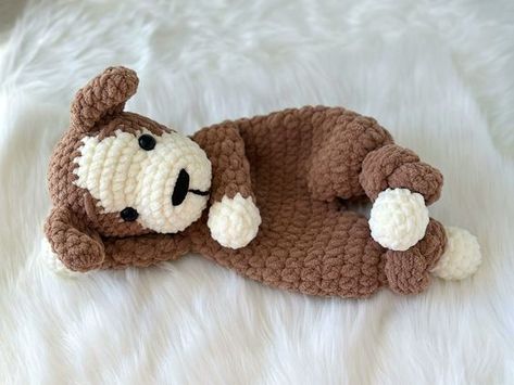 PUPPY Lovey Crochet Pattern, Crochet Dog PATTERN, Crochet Dog Snuggler, Lovey toy patterns, PDF Easy Crochet Pattern, English Only Crochet toys free patterns easy #crochettoysfreepatternseasy #crochet #crochettoy #crochetpattern #crochetpatterns 4.700 Crochet Cat Snuggler Free Pattern, Snuggler Pattern, Crochet Triceratops, Amigurumi Puppy, Crochet Lovey Free Pattern, Lovey Crochet Pattern, Puppy Crochet, Kat Haken, Crochet Puppy