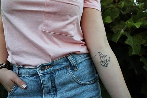 Line tattoo ideas and inspiration for minimalist women and men, according to Instagram. Typography Tattoos, Safari Tattoo, Africa Tattoo, Rhino Tattoo, Fine Line Tattoo Ideas, Minimalist Tattoo Meaning, Wildlife Tattoo, Africa Tattoos, Line Tattoo Ideas