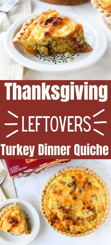 Recipes For Thanksgiving Leftovers, Thanksgiving Quiche, Turkey Quiche Recipes, Herbed Butter For Turkey, Turkey Quiche, Thanksgiving Leftovers Recipes, Precooked Turkey, Thanksgiving Lunch, Thanksgiving Casserole