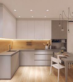 Small House Kitchen Design, Desain Pantry Dapur, Model Dapur, Desain Pantry, Simple Kitchen Design, Kabinet Dapur, Modern Kitchen Interiors, Kitchen Interior Design Modern, Modern Kitchen Cabinets