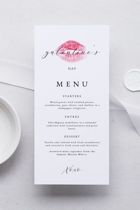 Printable Galentine's Day Menu, Modern Galentines Day Dinner Menu, Personalized Menu, Editable Valentine Food Menu Template #galentinesdaymenu #galentinesdecor #galentinesday #valentinesdaymenu #galentinedayfavor Galentines Luncheon, Valentine Menu Ideas, Menu San Valentino, Galentines Dinner Menu Ideas, Cute Menu Template, Valentines Day Menu Ideas, Birthday Dinner Menu Ideas, Valentine's Menu Ideas, Valentines Day Dinner Ideas