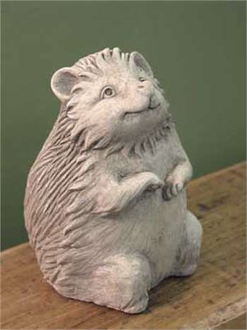 Hazel Hedgehog -- Carruth Studio: Waterville, OH Hedgehog Sculpture, Stone Garden Statues, Carved Wooden Animals, Clay Wall Art, Stone Garden, Wood Carving Patterns, Stone Statues, Clay Animals, Animal Statues