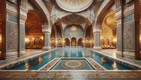 A Guide To The Historical Baths Of Turkey House In Turkey, Turkish Bath House, Marble Interior, Bodrum Turkey, Dome Ceiling, Public Bath, Cultural Capital, Architecture Landmark, Islamic Culture