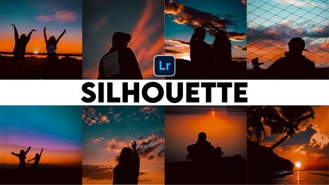 Lightroom Preset #sunset #silhouette #lightroomediting #lightroompreset #lightroomfilter Sunset Preset Lightroom, Sunset Preset, Sunset Lightroom, Lightroom Effects, Editing Presets, Lightroom Edit, Beach Silhouette, Silhouette Sunset, Free Sky