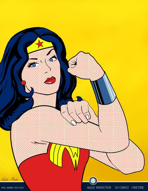 Wonder Woman Fan Art, Wonder Woman Tattoo, Wonder Woman Quotes, Woman Artist, Wonder Woman Art, Pop Art Drawing, Pop Art Girl, Pop Art Comic, Wonder Women