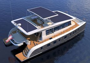 Solar Catamaran, Catamaran Yachts, Solar Yacht, House Yacht, Liveaboard Boats, Water Vehicles, Catamaran Yacht, Power Catamaran, Cruiser Boat