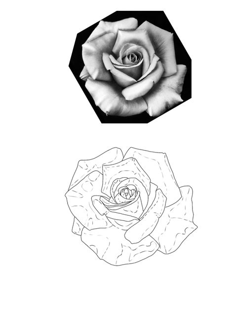 Realism Rose Tattoo Design, Realism Tattoo Stencil, Realism Rose Tattoo, Realism Practice, Chest Tattoo Stencils, Family Quotes Tattoos, Super Mario Coloring Pages, Rose Stencil, Full Leg Tattoos