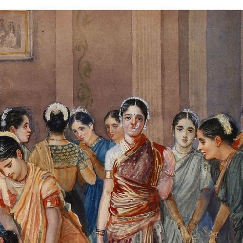 Maharashtrian Culture Aesthetic, Maharashtra Culture Aesthetic, Ravivarma Paintings, Ravi Varma, South Asian Aesthetic, Indian Arts And Crafts, South Asian Art, Indian Art Gallery, Vintage India