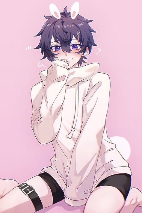 Adorable 💜 Cat Boys, Alam Yang Indah, 영감을 주는 캐릭터, Anime Drawings Boy, Drawing Base, Cute Anime Guys, Cute Anime Character, Anime Character Design