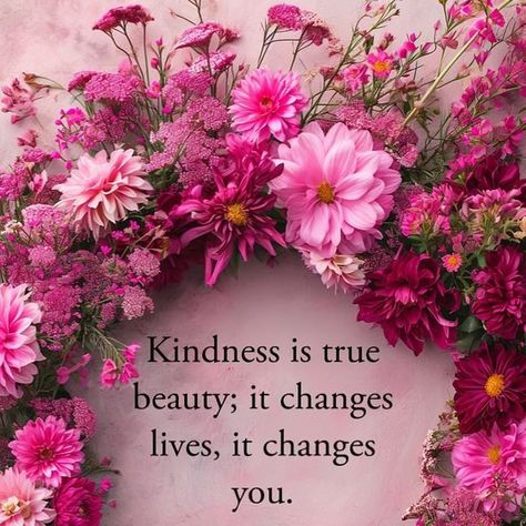 Thoughtfultable.com on Instagram: "Kindness is true beauty…drop a “💜” if you agree… #thoughts #mindset #mindfulness #thoughtsbecomethings #positivity #deepquotes #quotes #quotesaboutlife #lifequotes #lifelessons #sangeetaranaquotes #dailyaffirmations #dailymotivation #dailyinspiration #lifeofadventure" Spring Phrases Quotes, May Quotes, Floral Quotes, Spring Quotes, Flower Iphone Wallpaper, Simple Reminders, Butterfly Fairy, Happy Girl, Park Lane