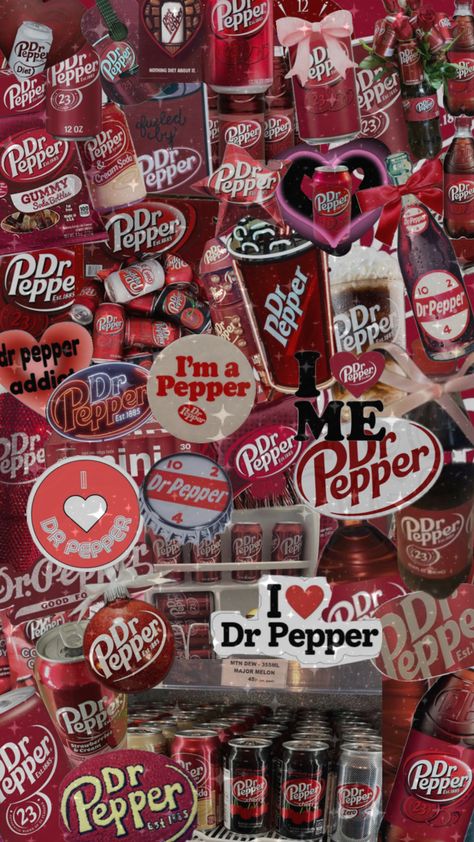 Dr Pepper 🔛🔝 #drpepper Dr Pepper Wallpaper, Pepper Wallpaper, Peeps Candy, Diet Dr Pepper, Heart Doctor, Cream Soda, Cute Wallpaper For Phone, Dr Pepper, Aesthetic Collage