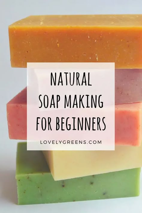 Natural Soap Making for Beginners: Ingredients - Lovely Greens Diy Soap Bars For Beginners, Soap Making For Beginners, Natural Soap Making, Natural Soaps Recipes, Diy Soap Bars, Easy Soap Recipes, Diy Soap Recipe, Handmade Soap Recipes, Soap Making Recipes