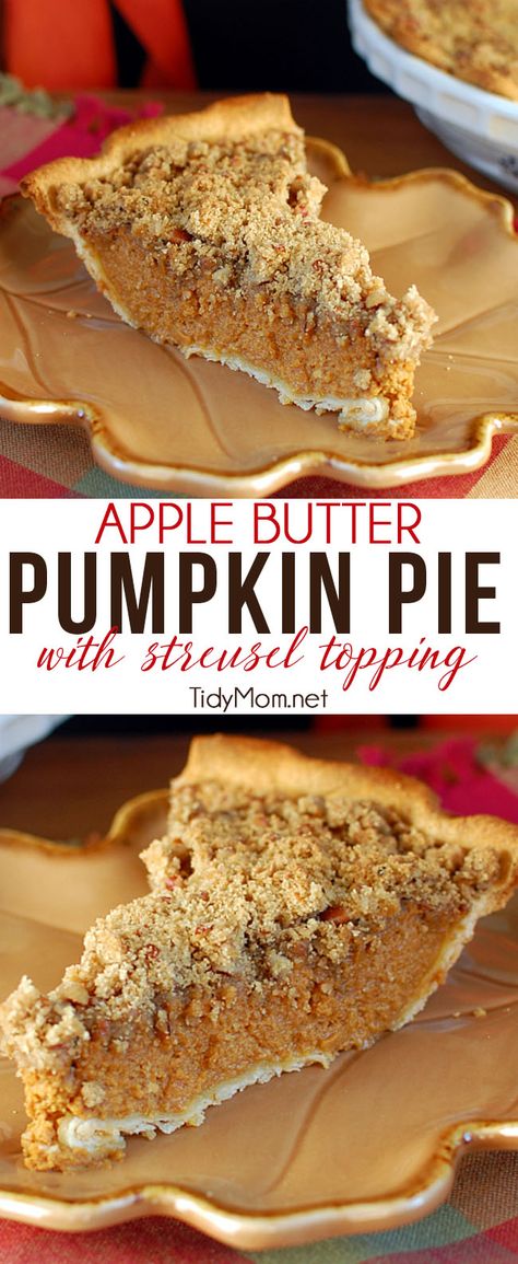 Apple Butter Pumpkin Pie Recipe, Apple Butter Pumpkin Pie, Pecan Streusel Topping, Biscuits Graham, Easy Pie Recipes, Best Pie, Custard Pie, Oreo Dessert, Pumpkin Pie Recipes