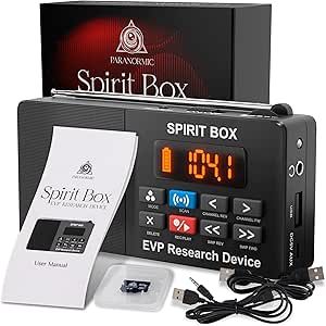 PARANORMIC Spirit Box Ghost Hunting Equipment — Handheld EVP Ghost Hunting Equipment Kit with 32 GB Micro SD & Integrated Flashlight — Paranormal Equipment Ghost Box for Scanning & Recording Spirits Paranormal Equipment, Ghost Box, Ghost Hunting Equipment, Hunting Guide, Quiet Place, Hunting Equipment, Ghost Hunting, Micro Sd, Radios