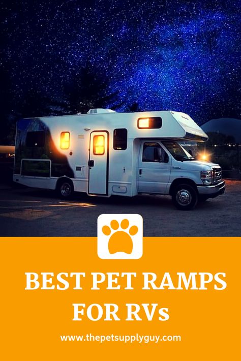 If you want to make it easier for your dog to get into your motorhome you might want to get a pet ramp for RV s.  Click the link to see the best dog ramps that will fit almost any size RV Dog Ramp For Rv, Pet Ramp, Dog Ramp, Indoor Pets, Feel Like Home, Dogs Puppy, Greatest Adventure, Dog Care, Dog Supplies