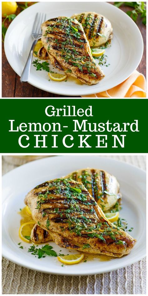 Lemon Mustard Chicken Marinade, Chicken Marinade No Oil, No Oil Chicken Recipes, Lemon Mustard Chicken, Mustard Marinade For Chicken, No Oil Recipes, Sunday Prep, Metabolic Reset, Chicken Carbonara Recipe