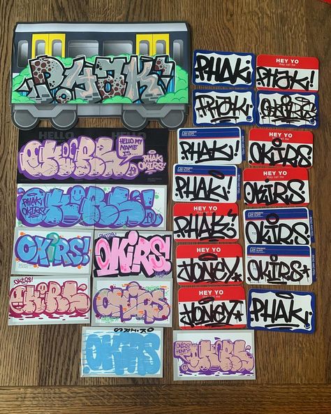 Tagging Bubble Letters, Graffiti Slaps Stickers, Sticker Tags Graffiti, Slap Stickers Graffiti, Graffiti Stickers Ideas, Sticker Slapping, Graffiti Slaps, Slaps Graffiti, Slap Stickers