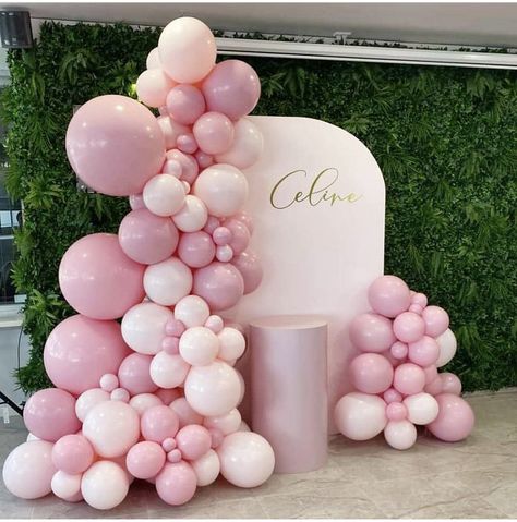 Ide Mubarak, Baby Shower Balloon Arch, Baby Shower Decorations Neutral, 1st Birthday Girl Decorations, Birthday 5, Pastel Birthday, Ballerina Birthday Parties, 21st Party, Paris Birthday