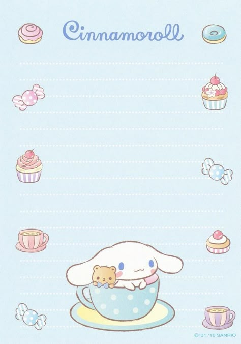 Cinnamoroll Kawaii Printables, 헬로키티 배경화면, Memo Pad Design, Memo Sheets, Hello Kitty Printables, Writing Paper Printable Stationery, Note Writing Paper, Writing Paper Printable, Memo Notepad