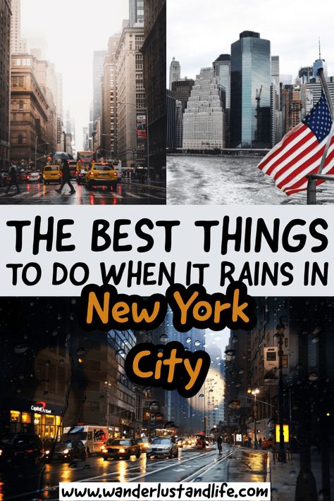 New York In Rain, Nyc In The Rain, New York City In The Rain, New York City Rain, Rain In Nyc, Vacation New York, New York Rain, What To Do In Nyc, Nyc October