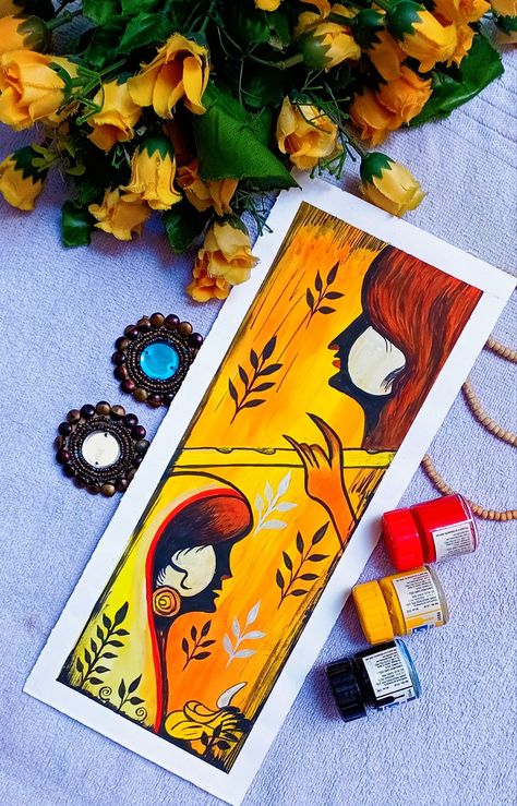 Radha Krishna Bookmarks, Krishna Bookmark, Krishna Shiva, Radha Krishna Painting, Mandala Drawings, Bookmarks Diy, Sun Drawing, Handmade Bookmarks Diy, Drawing Scenery