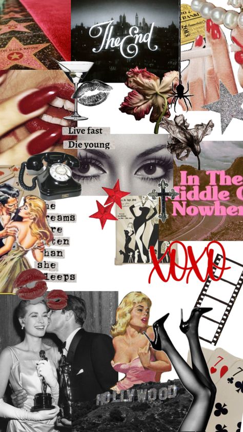 Hollywood Collage, Die Young, Old Hollywood, Pretty Wallpapers, Hollywood, Collage