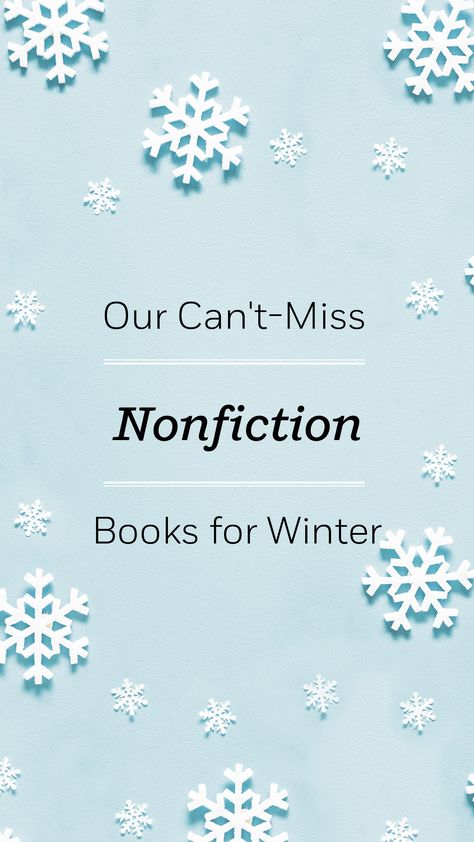 This winter, make learning a priority with these acclaimed nonfiction reads. From history to memoir to politics to wellness and beyond, you'll find books to fit every interest. #lists #nonfiction Reading List Challenge, Steamy Romance Books, List Challenges, Nonfiction Reading, Toni Morrison, Historical Fiction Books, Historical Novels, Womens Fiction, Penguin Random House