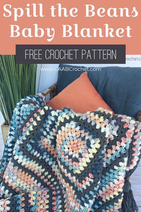 Crochet Baby Blanket Pattern, Crochet Baby Blanket Free Pattern, Crocheted Blanket, Decor Crochet, Crochet Granny Square Blanket, Pattern Inspiration, Crochet Buttons, Crochet Patterns Free Blanket, Afghan Patterns