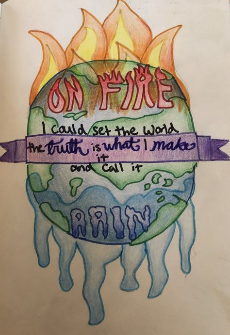 Fire Art Drawing, Rain Doodle, Fire Doodle, Red Queen Quotes, Set Fire To The Rain, Fire To The Rain, Set The World On Fire, Rain Quotes, World On Fire