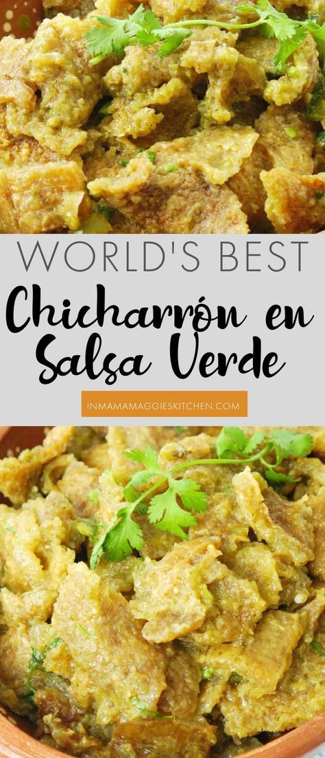 Pork With Salsa Verde, Recipes With Chicharrones, Chicharrones Tacos Recipe, Chicharrones Recipe Salsa Verde, Chicharon En Salsa Verde Recipes, Chicharones Recipe Mexican, Mexican Chicharrones Recipe, Pork Chicharrones Recipe, Airbnb Recipes