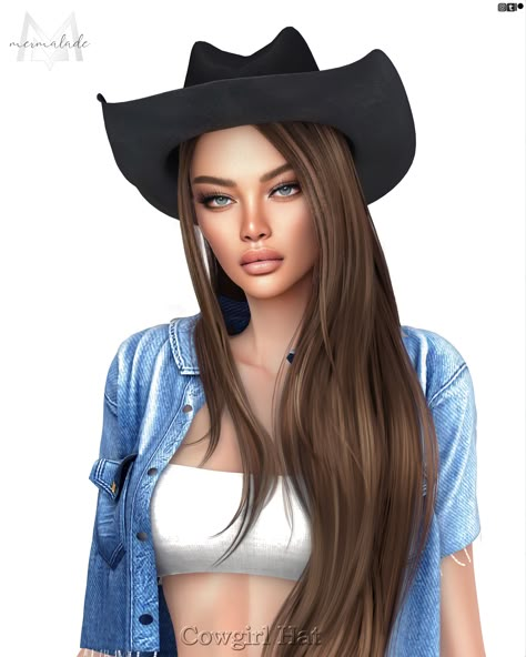 Ts4 Cowboy Hat, Sims 4 Cc Headwear, Sims 4 Cc Hair Accessories Patreon, Sims 4 Cc Country Clothes Patreon, Sims 4 Cc Cowgirl Hat, Sims Cc Cowgirl, Sims 4 Cowgirl Hat, Hats Cc Sims 4, Ts4 Cowboy Cc