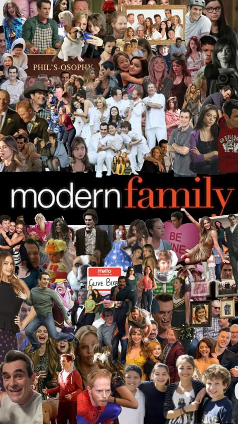 Modern family #modernfamily Cast Modern Family, Modern Family Tv Show, Modern Family Funny, Family Collage, Family Decals, Family Tv, Married With Children, Real Family, Funny Shows