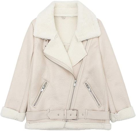 Amazon.com: LY VAREY LIN Women's Faux Shearing Moto Jacket Thick Lined Parka Winter Shearling Coat Leather Jacket : Clothing, Shoes & Jewelry Womens Moto Jacket, Faux Shearling Jacket, Pu Leather Jacket, Faux Suede Fabric, Winter Outerwear, Faux Suede Jacket, Aviator Jackets, Looks Street Style, Shearling Coat