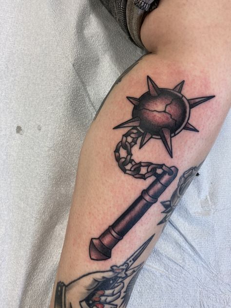 Nunchuck Tattoo, Nunchucks Tattoo, Flail Tattoo, Nova Tattoo, Nunchucks, Dark Art Tattoo, Tattoo Art Drawings, Art Tattoos, Old School Tattoo