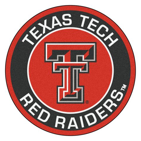 NCAA Texas Tech University Roundel Mat Red Raider, Raiders Team, Texas Tech University, Nylon Carpet, Texas Tech Red Raiders, Red Raiders, College Logo, Texas Tech, College Team