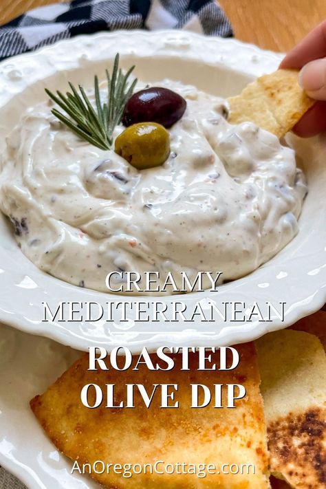 Homemade Onion Dip, Oregon Cottage, Cottage Recipes, Roasted Olives, Olive Dip, Onion Dip Recipe, Unique Appetizers, Appetizer Sandwiches, Vegetable Platter