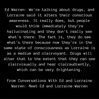 Ghost Quotes, Paranormal Facts, Ed And Lorraine Warren, Ed And Lorraine, Ghost Quote, Paranormal Aesthetic, Creepy History, Short Creepy Stories, Paranormal Research