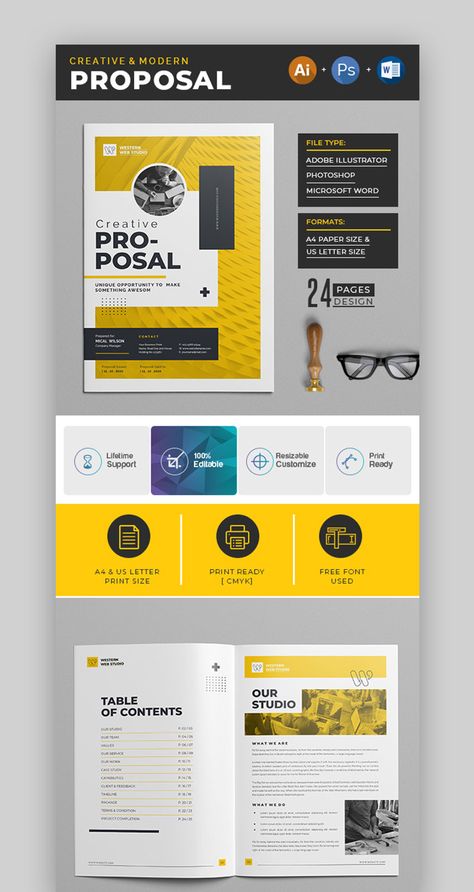 Design Proposal Template, Presentation Folder Design, Free Proposal Template, Marketing Proposal, Creative Proposals, Digital Advertising Design, Proposal Cover, Presentation Design Layout, Project Proposal Template