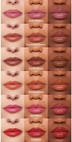 Morena Lipstick Shade, Lip Colors For Skin Tone, Perfect Lipstick Shade, Lip Types, Plumping Lipstick, Lips Color, Lip Gloss Shades, Lip Combos, Perfect Lipstick