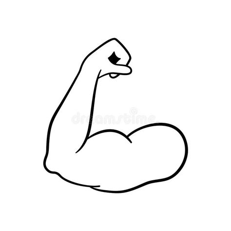 Illustration about Muscle icon. Strong power. Muscle arm vector icon. Biceps. Strong bodybuilder. Fitness icon. Illustration of hand, design, athletic - 107801155 Mma Drawing, Muscles Illustration, Muscle Arm, Line Clipart, Support Icon, Arm Drawing, Dibujo Simple, Muscle Tattoo, Fitness Icon