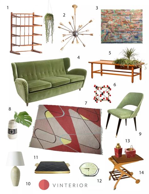 Create the look: this gorgeous 1950s living room in 14 key pieces 1950s House Decor, 1950s Homes, 50s Living Room, 1950s Interior Design, 1950s Living Room, 50s Interior, 1950s Interior, 50s Home, 50s Decor