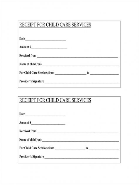 free 9+ daycare receipt examples &amp; samples in pdf  doc dependent care fsa nanny receipt template pdf Daycare Receipt, Daycare Business Plan, Receipt Template, Home Daycare, Statement Template, Excel Templates, Invoice Template, Child Care, Templates Printable Free